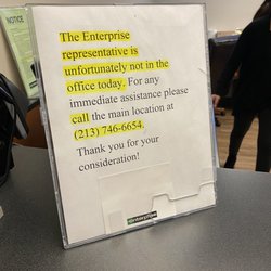 Enterprise Rent-A-Car - The sign