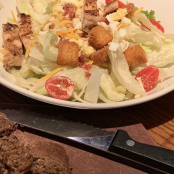 Outback Steakhouse - This is what I was served, looks and tasted like a large side salad. Mixed greens ? Bacon ? - Steakhouses Near Me - Burbank, California Outback Steakhouse - This is what I was served, looks and tasted like a large side salad. Mixed greens ? Bacon ? - Steakhouses Near Me - Burbank, California