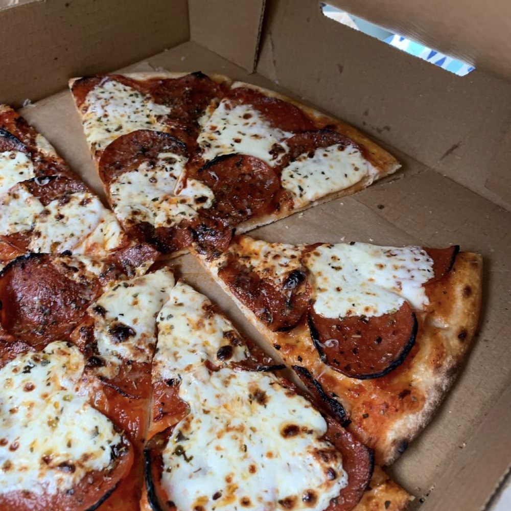 Personal size pizza...... The only type you could get. Personal size pizza...... The only type you could get.