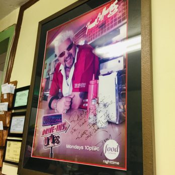 Ramona Cafe - Guy Fieri signed poster from when he visited! Featured in a 2007 episode of "Diners, Drive-Ins and Dives" - Breakfast & Brunch Near Me - Ramona, California Ramona Cafe - Guy Fieri signed poster from when he visited! Featured in a 2007 episode of "Diners, Drive-Ins and Dives" - Breakfast & Brunch Near Me - Ramona, California
