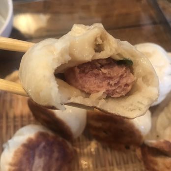 Steamed - Cross section of pan-fried baos - Dim Sum Near Me - New Haven, Connecticut Steamed - Cross section of pan-fried baos - Dim Sum Near Me - New Haven, Connecticut