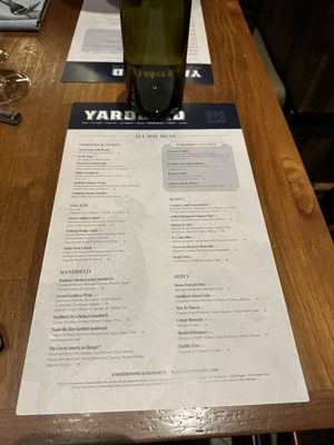 Menu photo 7 Yardbird Los Angeles, CA