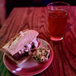 Braised Short Rib Sandwich w/ Brussel Sprout Slaw