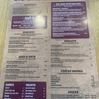 Big Bad Breakfast - Franklin - Menu - Breakfast & Brunch Near Me - Franklin, Tennessee