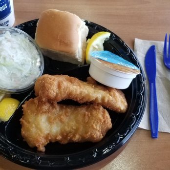 Culver's - Culver's in Crown Point, Indiana. Two piece Cod Dinner with Coleslaw and dinner roll. - Burgers Near Me - Crown Point, Indiana