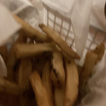 Rusty Pelican - Miami - Fries. They were out of the Goat Cheese Peruvian Potatoes that we actually wanted - Seafood Near Me - Key Biscayne, Florida Rusty Pelican - Miami - Fries. They were out of the Goat Cheese Peruvian Potatoes that we actually wanted - Seafood Near Me - Key Biscayne, Florida