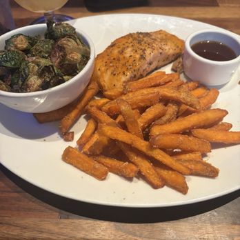 Yard House - Whiskey Glazed Salmon Brussels sprouts were amazing! - Bars Near Me - Raleigh, North Carolina Yard House - Whiskey Glazed Salmon Brussels sprouts were amazing! - Bars Near Me - Raleigh, North Carolina