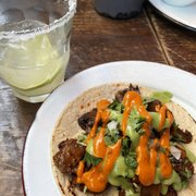 Photo of Campechano Taquería - Toronto, ON, Canada. Margarita and mushrooms