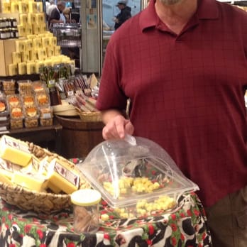 Central Market - Ken getting samples of cheese - Grocery Near Me - Plano, Texas