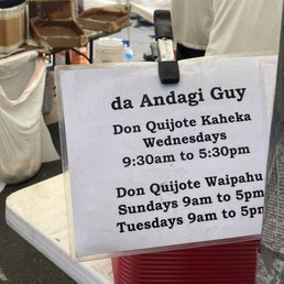 pop up hours