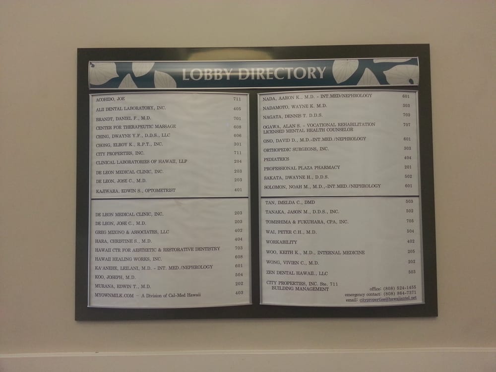 CLINICAL LABS OF HAWAII Updated October 2024 1520 Liliha St