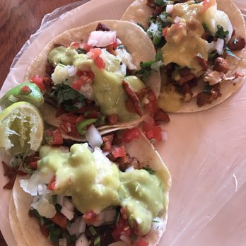 Tropi Tacos - Al pastor tacos with green salsa - Tacos Near Me - Tulum, ROO