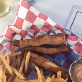 The Waterfront Bistro - Mahi-mahi fish n' chips - American Near Me - Angola, Indiana