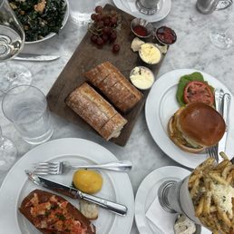 Truffle fries lobster roll kale salad charcuterie