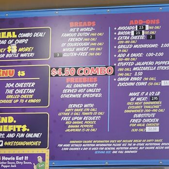 Ike's Love & Sandwiches - Combo/add-ons Menu Board - Sandwiches Near Me - Mountain View, California Ike's Love & Sandwiches - Combo/add-ons Menu Board - Sandwiches Near Me - Mountain View, California