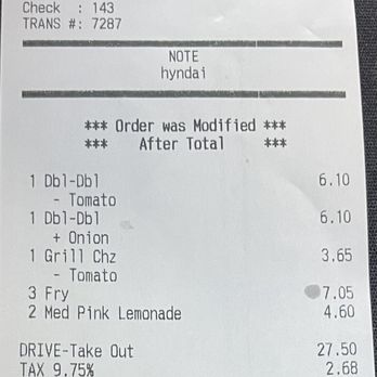 In-N-Out Burger - Charging everything individually rather than the two combos requested for - Burgers Near Me - Valencia, California In-N-Out Burger - Charging everything individually rather than the two combos requested for - Burgers Near Me - Valencia, California