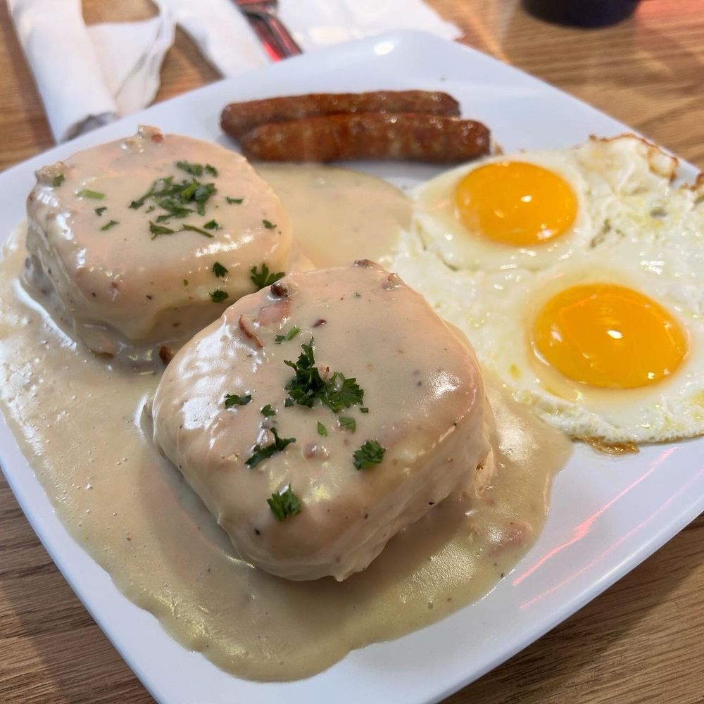 I don't care what they say about us anyway I don't care about that Biscuits & Gravy w/ complimentary extra eggs from #LisasCoffeeShop I don't care what they say about us anyway I don't care about that Biscuits & Gravy w/ complimentary extra eggs from #LisasCoffeeShop