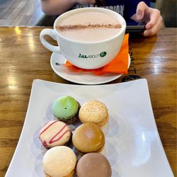 All About Cha - Yukon - My 9 year old son loves getting hot chocolate and macarons here!