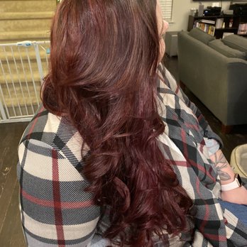 Lusso Salon - The color doesn't even come through the photo just how beautiful and shiny it is - Hair Salons Near Me - Portsmouth, Virginia