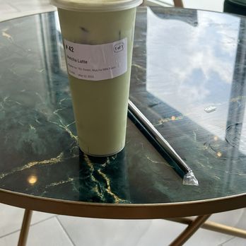 Feng Cha - Addison - Matcha Latte 75% sweet with matcha cold foam - Bubble Tea Near Me - Dallas, Texas Feng Cha - Addison - Matcha Latte 75% sweet with matcha cold foam - Bubble Tea Near Me - Dallas, Texas