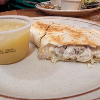 The Shed - Kids chicken quesadilla. Huge value! Served with apple sauce side. - New Mexican Cuisine Near Me - Santa Fe, New Mexico The Shed - Kids chicken quesadilla. Huge value! Served with apple sauce side. - New Mexican Cuisine Near Me - Santa Fe, New Mexico