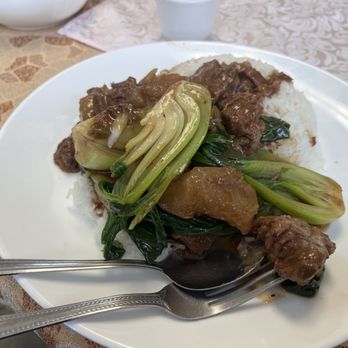 China Marble - Beef brisket and rice. - Chinese Near Me - Edmonton, Alberta