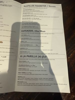 Menu photo 1 Casa Pasilla Valencia, CA