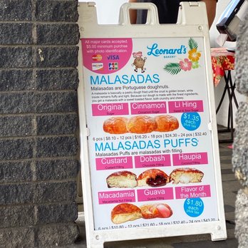 Leonard's Bakery - Menu - Bakeries Near Me - Honolulu, Hawaii