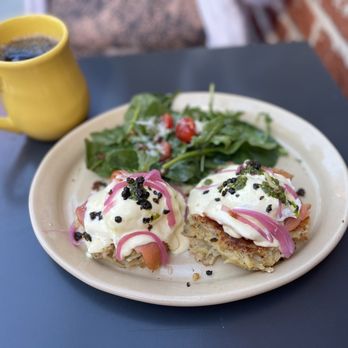 Snooze, an A.M. Eatery - Salmon Benedict - Breakfast & Brunch Near Me - Orange, California