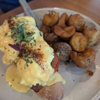 Sunny Side Breakfast - The potatoes are delicious, but you literally have three pieces and you are full and thirsty! - Breakfast & Brunch Near Me - Sacramento, California Sunny Side Breakfast - The potatoes are delicious, but you literally have three pieces and you are full and thirsty! - Breakfast & Brunch Near Me - Sacramento, California