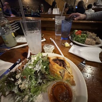 Shakespeare Tavern Playhouse - Cornish Pasty - Ground beef, shredded potatoes, and onions baked in pastry crust with a side of homemade ketchup. Side salad - Performing Arts Near Me - Atlanta, Georgia Shakespeare Tavern Playhouse - Cornish Pasty - Ground beef, shredded potatoes, and onions baked in pastry crust with a side of homemade ketchup. Side salad - Performing Arts Near Me - Atlanta, Georgia