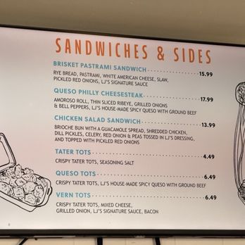 LJ's Lil' Cafe - Sandwiches & Sides Menu - April 2026 - Breakfast & Brunch Near Me - Orange, California