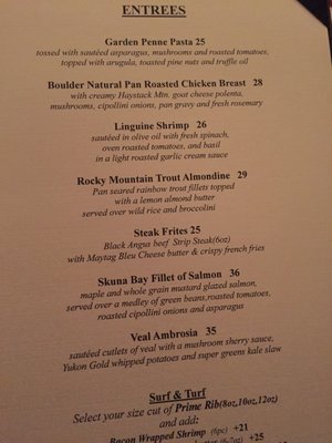 Menu photo 6 Lancelot Restaurant Vail, CO