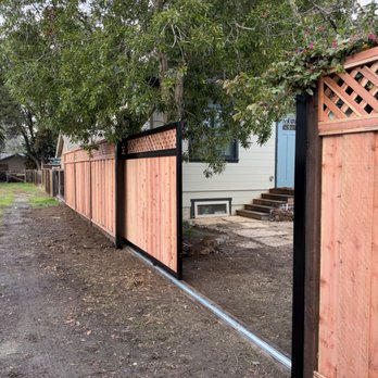 Automatic Gate Pros - Gate partially open, outside - Fences & Gates Near Me - San Jose, California Automatic Gate Pros - Gate partially open, outside - Fences & Gates Near Me - San Jose, California