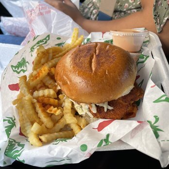 Fiery Chicken - Fiery Nashville Sandwich - American Near Me - Plano, Texas Fiery Chicken - Fiery Nashville Sandwich - American Near Me - Plano, Texas