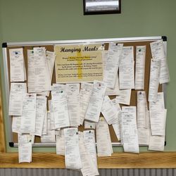 Mckinney Station - Hanging meals. Prepaid meals for those who are low on cash or are having a bad day.