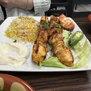 Ali Baba Grill - Chicken Kebab plate - Lebanese Near Me - Boulder, Colorado
