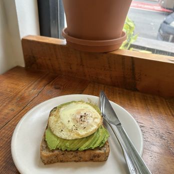 Scullery - Avocado Toast, egg added - Coffee & Tea Near Me - San Francisco, California Scullery - Avocado Toast, egg added - Coffee & Tea Near Me - San Francisco, California