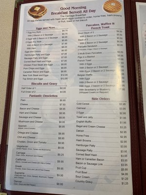 Menu photo 4 Carriage Cafe Simi Valley, CA Menu photo 4 Carriage Cafe Simi Valley, CA