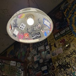 Graffiti and stickers... not sure if I want to touch anything!