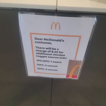 McDonald's - You want extra dipping sauce 25 cents. - Fast Food Near Me - Valley Stream, New York McDonald's - You want extra dipping sauce 25 cents. - Fast Food Near Me - Valley Stream, New York