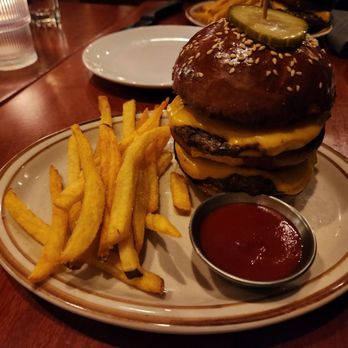 The Diplomat - Diplomac burger with fries - New American Near Me - Milwaukee, Wisconsin