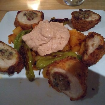 Bistro781 - One of the specials of the day, sausage stuffed chicken breast - Breakfast & Brunch Near Me - Waltham, Massachusetts