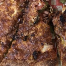 a close up of a pizza a close up of a pizza