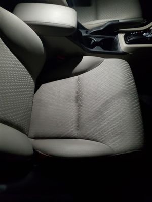 Upholstery extraction - poorly neglected seats brought back to life with an extractor