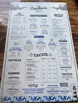 Menu photo 1 La Cevichería Oyster Bar Ensenada, BCN Menu photo 1 La Cevichería Oyster Bar Ensenada, BCN