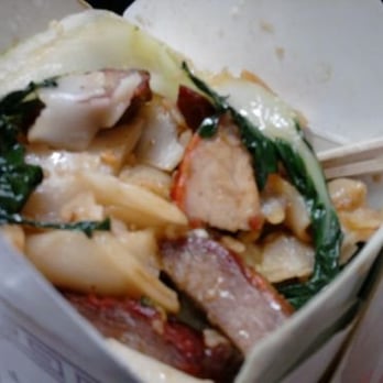 Kau Kau Barbeque - BBQ Pork Chow Foon, + awesome bok choy and noodles! - Barbeque Near Me - Seattle, Washington