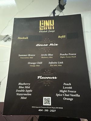 Menu photo 1 Link Hookah Lounge & Cafe LV Las Vegas, NV Menu photo 1 Link Hookah Lounge & Cafe LV Las Vegas, NV