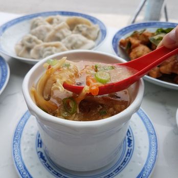 Chop Chop - Hot & sour soup - very flavorful and great presentation - Chinese Near Me - Toronto, Ontario