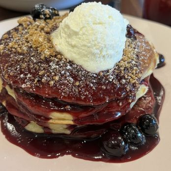 Unconventional Diner - Buttermilk Pancakes with blueberry compote. Highlight of the brunch meal! So good! - Breakfast & Brunch Near Me - Washington, DC, District of Columbia Unconventional Diner - Buttermilk Pancakes with blueberry compote. Highlight of the brunch meal! So good! - Breakfast & Brunch Near Me - Washington, DC, District of Columbia